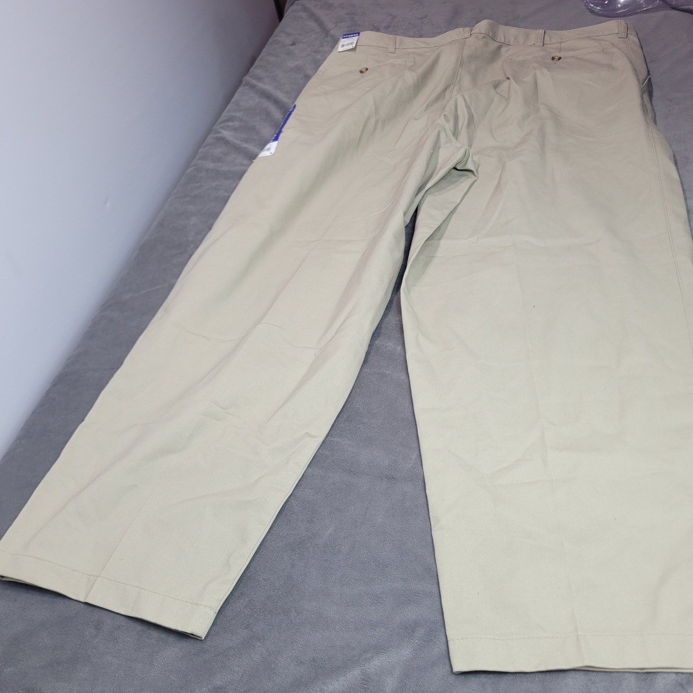 George Mens Pleated Front Pants 44x30 Barley Beige Classic Fit GM00201B NEW